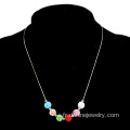 Multi couleur argile Shamballa Choker perles Chain Necklace